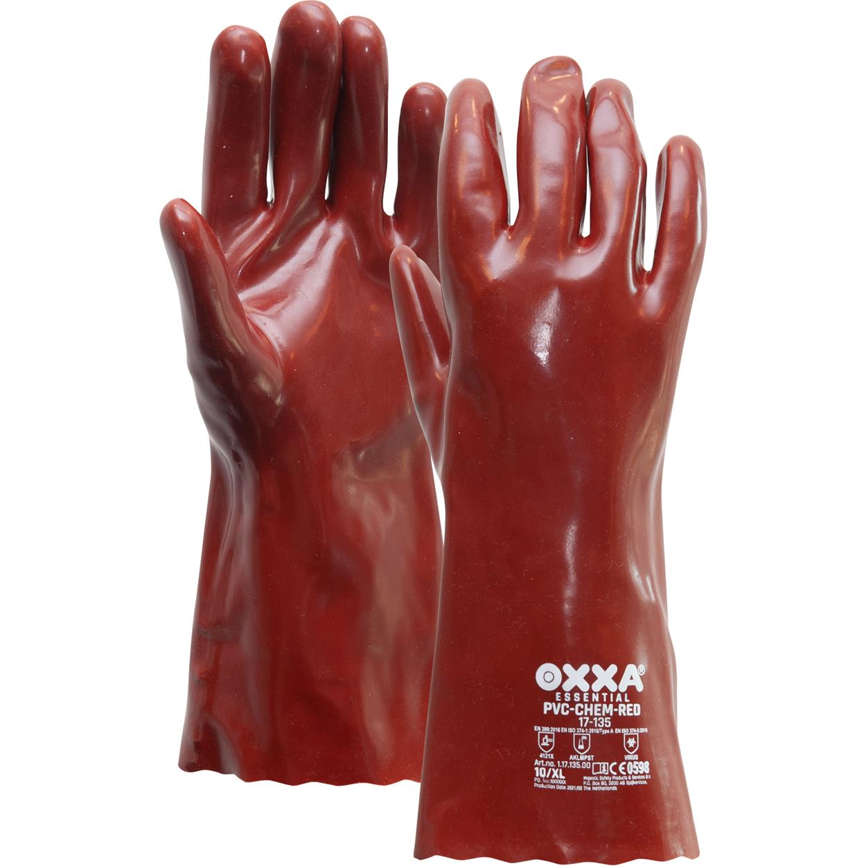 OXXA PVC - Chem Red 17 - 135 handschoen - Veiligheidexperts.nl - OXXA Essential - "8718249006692"
